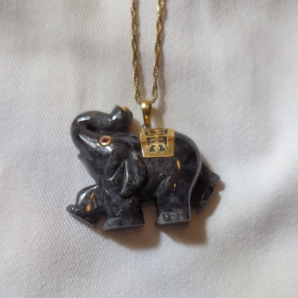 Jade And Gold Necklace